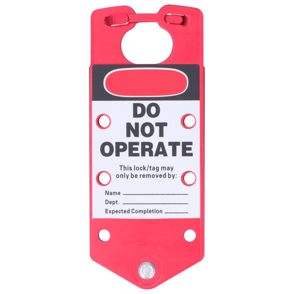 Lockout Hasp Portable Point Controlled Splicing Repeatable Label Porous Lockout Tagout Hasp