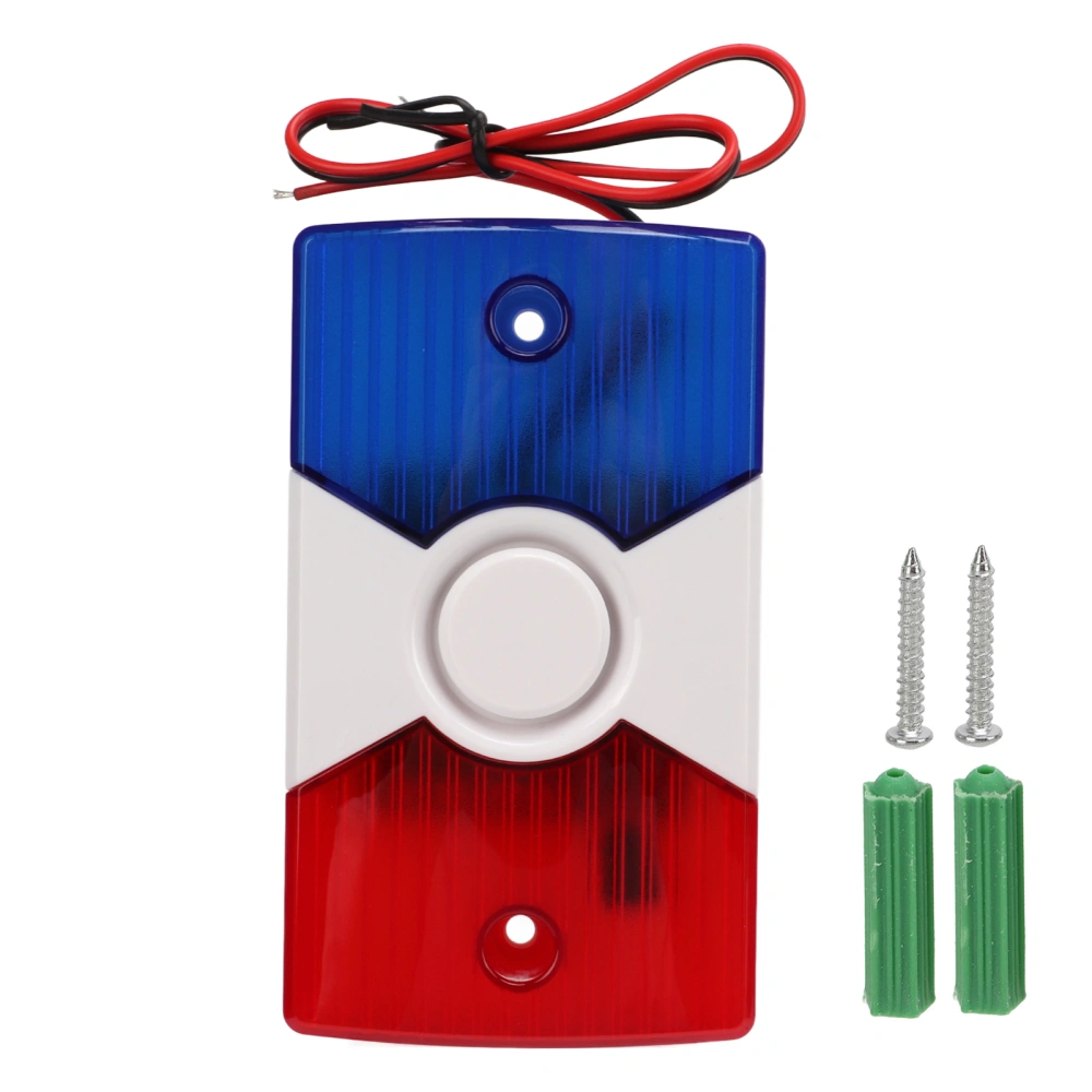 Emergency Alarm Red Blue Strobe Sound Light Horn ABS Fireproof Safety Equipment for Nursing Homes220V