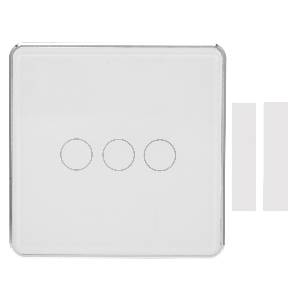 Smart Wireless Light Switch Touch Panel Remote Control 3 Gang for TUYA Zigbee with Timing