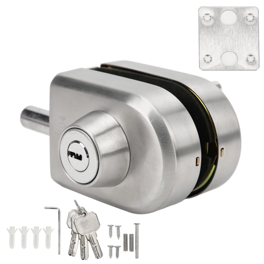 Push Sliding Gate Lock Corrosion Resistant Antioxidant Stainless Steel Glass Door Lock