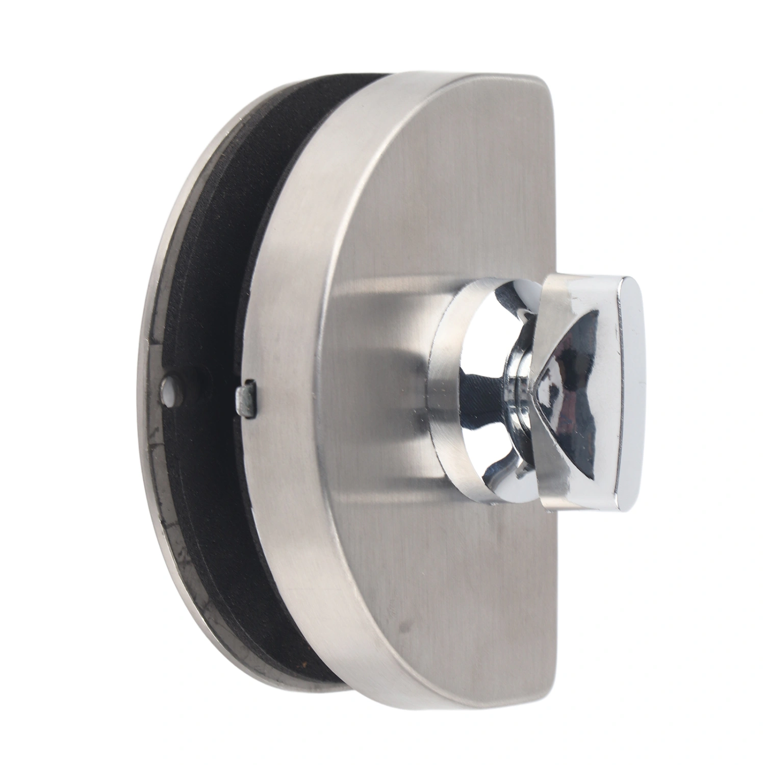 10‑12mm Frameless Single Glass Door Lock Stainless Steel No Drill Sliding for Bathroom Office