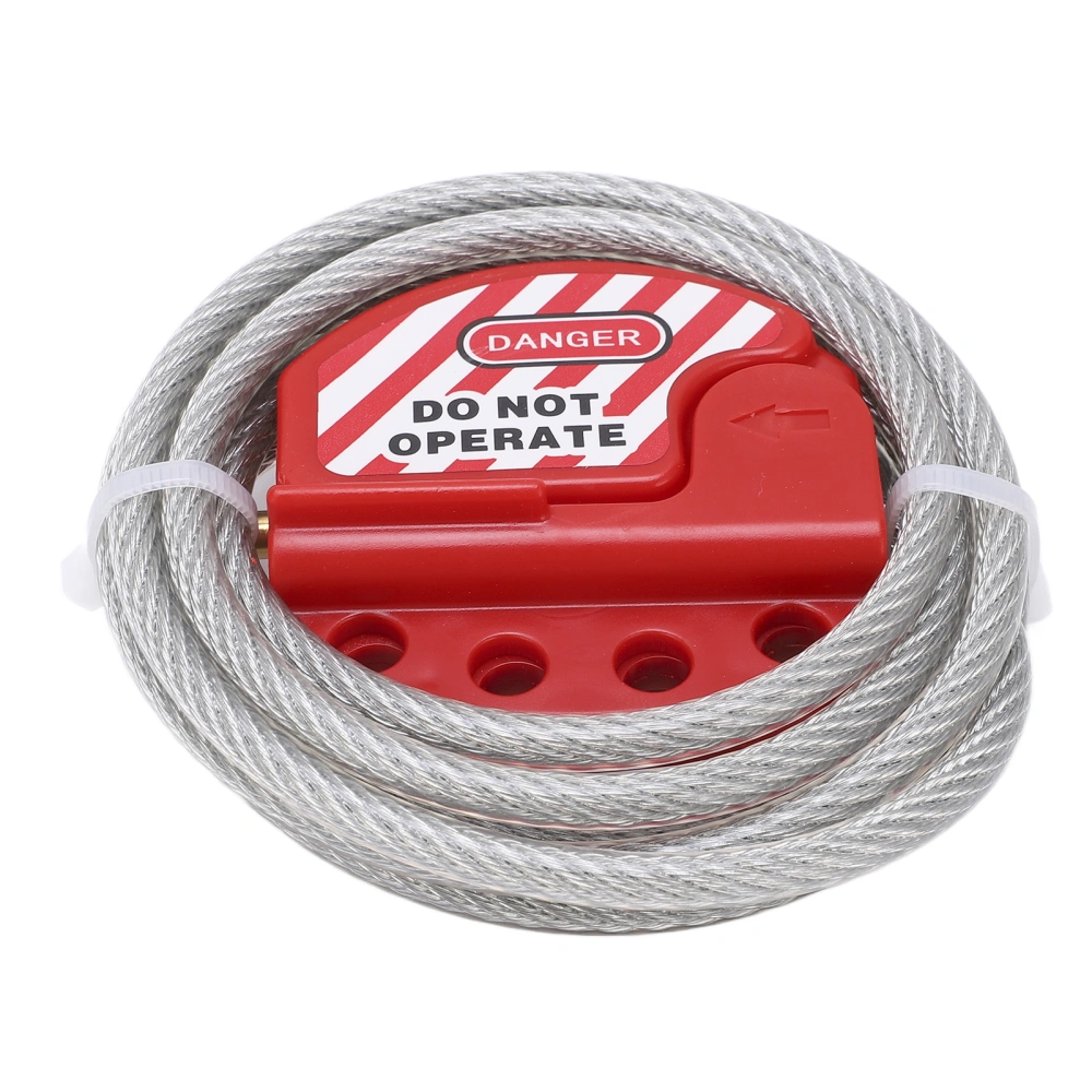 Cable Lock Four Keyhole Cables High Temperature Resistance High Security Lockout Tagout Kit