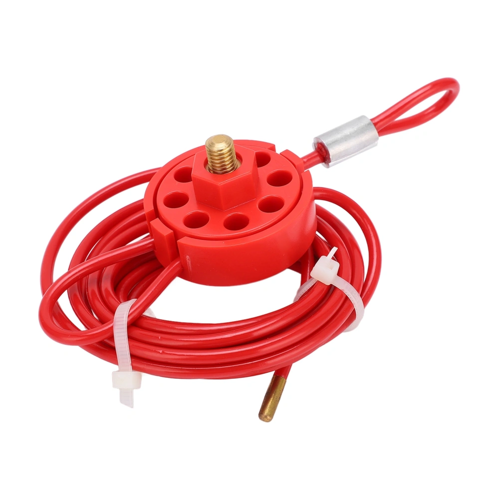 Adjustable Cable Lockout 2meters Lockable Handle Stainless Steel Lockout Tagout Cable Lock