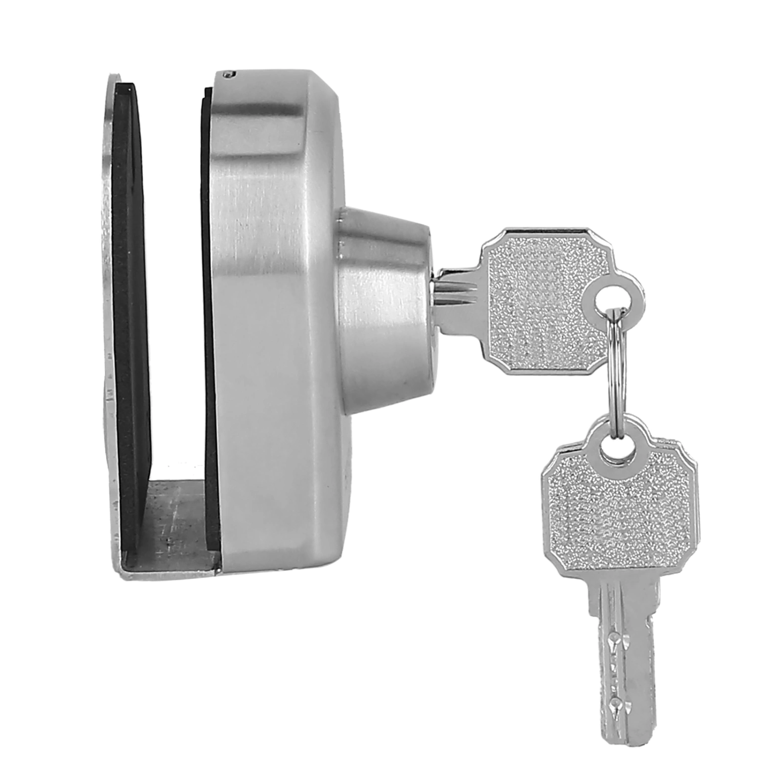 Push Sliding Gate Lock Antitheft Anti Pry Foam Pad Stainless Steel Frameless Glass Door Locks