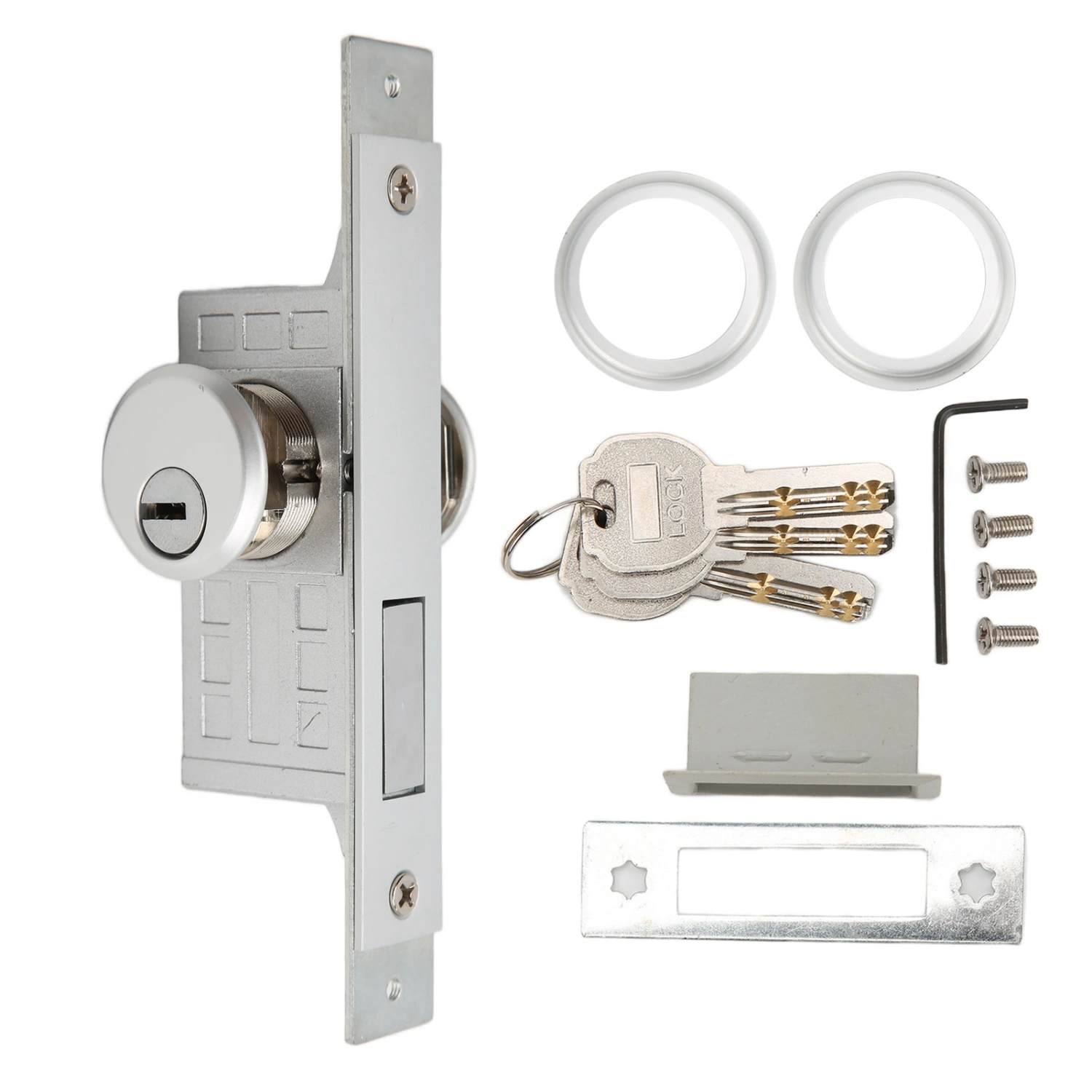 Glass Framed Central Door Lock Strong Anti Theft Ability Easily Install Storefront Door Mortise Lock With 3 Keys