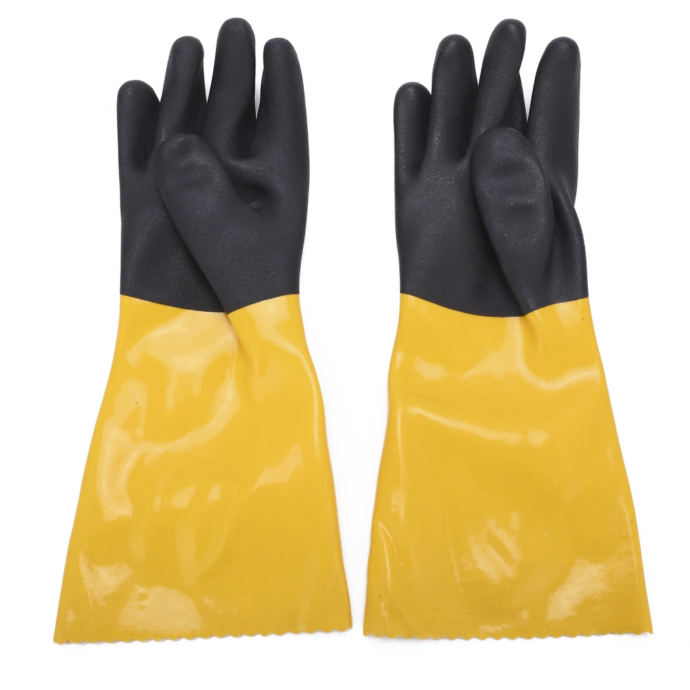 PVC Coated Protective Gloves Lengthening Seamless Wear Resistance Gloves for Machinery IndustryL