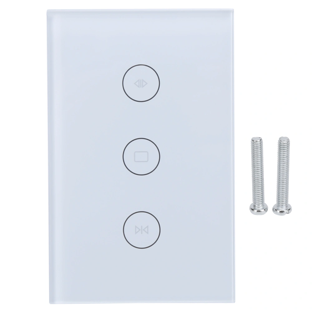 WiFi Smart Curtain Switch APP Voice Remote Control for Google Home for TUYA US 110‑240VWhite