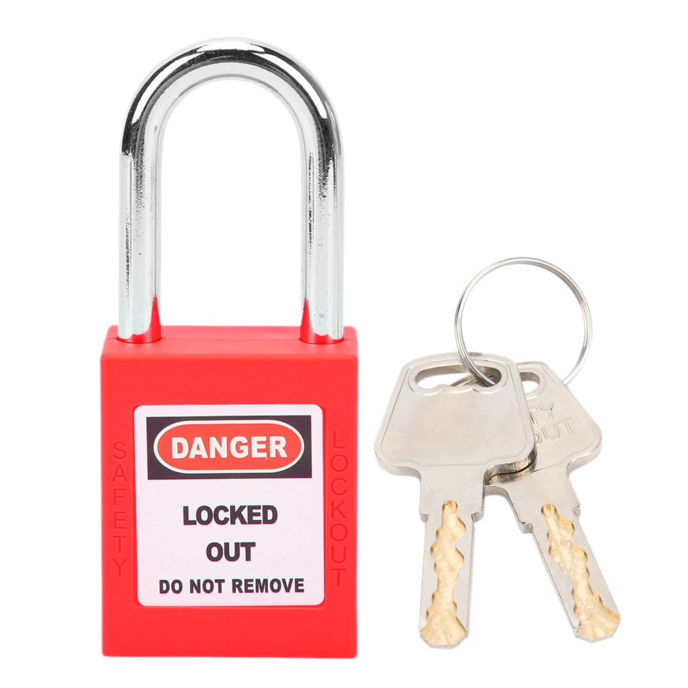 38mm Lockout Lock Insulation Safety Engineering LOTO Padlock for Machinery ManufacturingRed