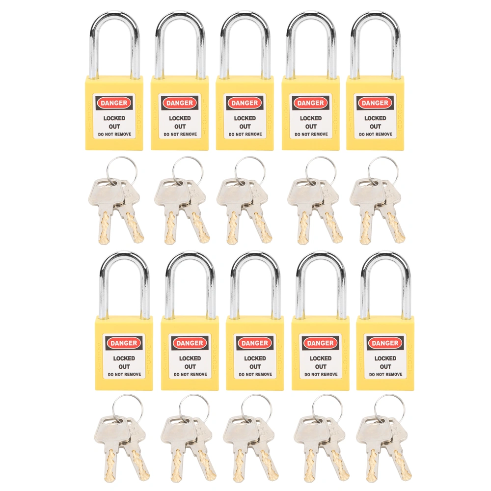 10 Sets 38mm Lockout Lock Nylon Industrial Engineering Insulation for Chemical Power