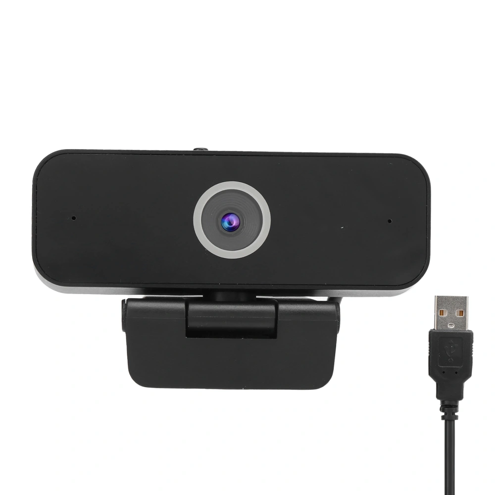 1080P HD USB Webcam Beauty for Computer Desktop Live Conference with Built‑In Microphone