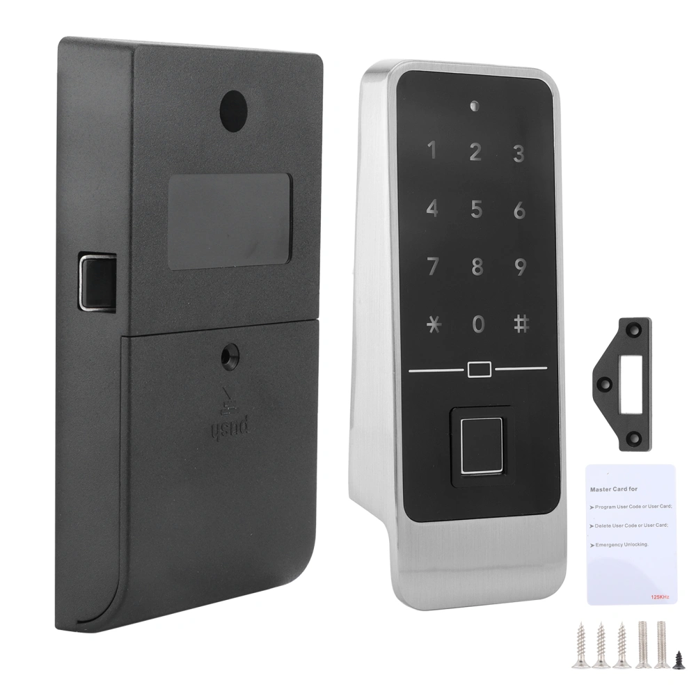 Electronic Cabinet Lock Fingerprint Password Intelligent Card Unlock Safe AntiThief