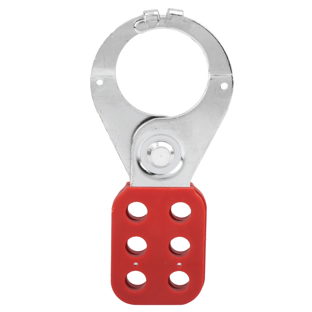 Lockout Hasp Steel Multiplayer Management Lock 6 Hole Interlock 1.5in Inside Jaw Diameter