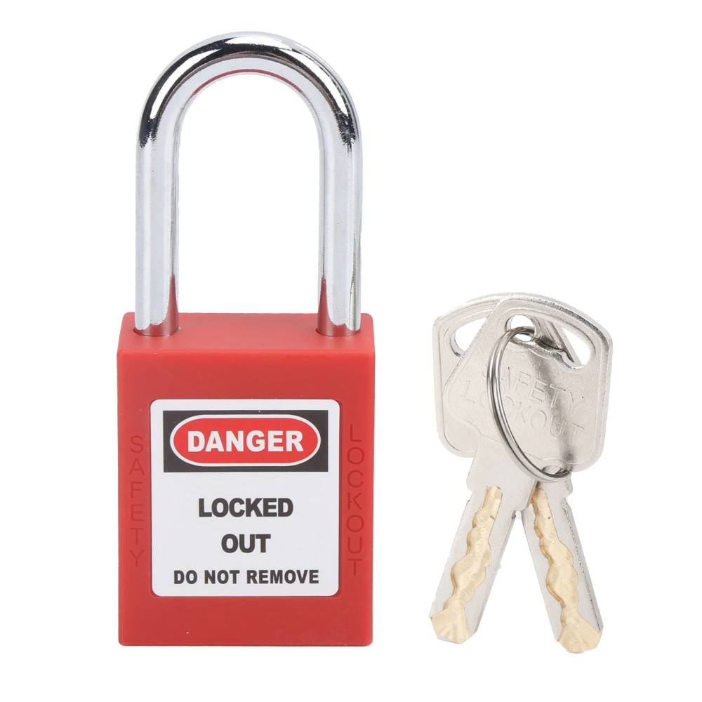 38MM Lockout Tagout Lock Anti‑Skid Steel Beam Isolation Design Corrosion Resistant Padlock with 2 Keys