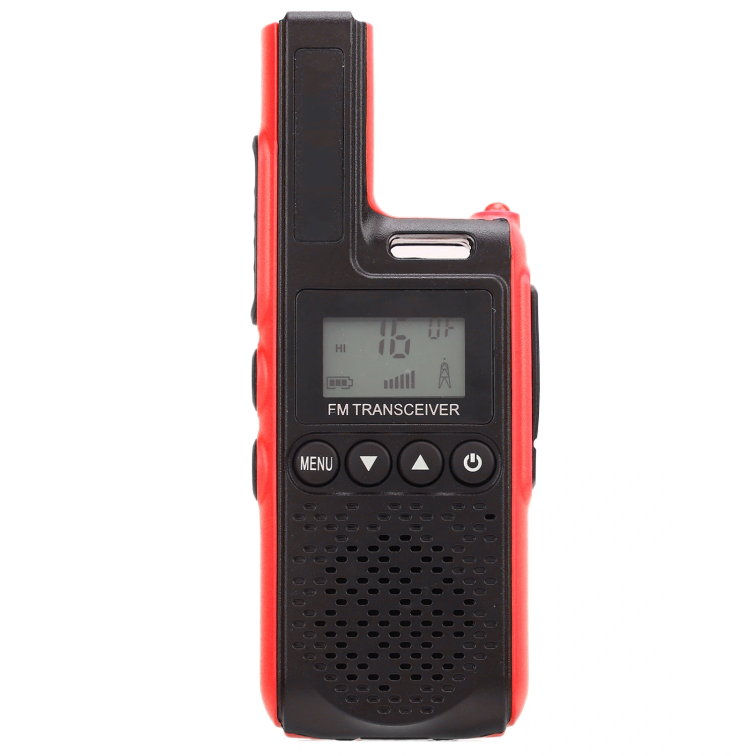 Handheld Mini Walkie Talkie 99-Channel Portable Long Range 2 Way Radio Clear Sound 100-240V Red(US Plug )