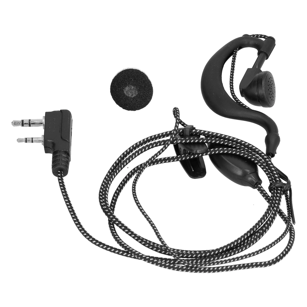 Walkie Talkie Earpiece with Thick String Braided Wire Earplug for Baofeng BF‑6 7 8s Uv5r