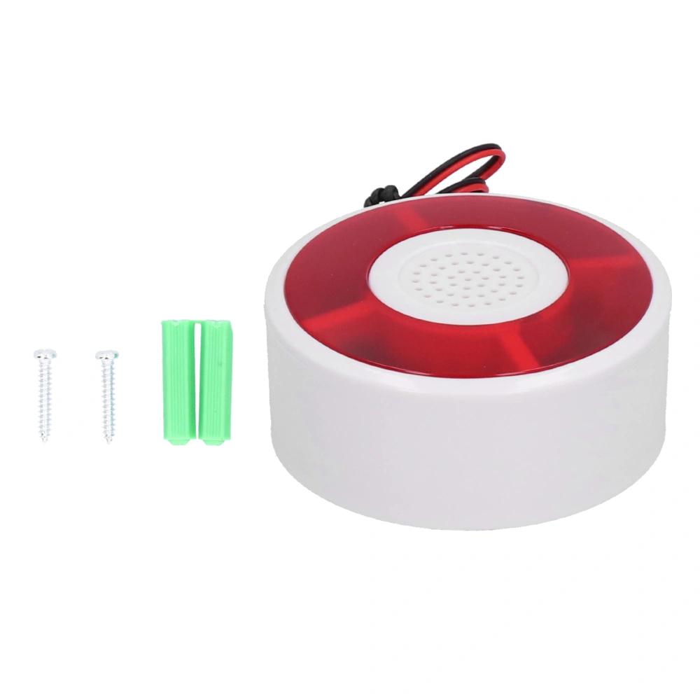 LED Sound Light Fire Alarm Warning Strobe Alert High Decibel Sensor Safety System