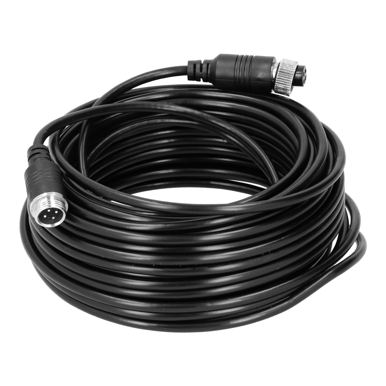 4-Pin Car Camera Cable Portable Anti Interference PVC Video Extension Cord for Auto Truck Bus Monitor(5m 16.4ft )