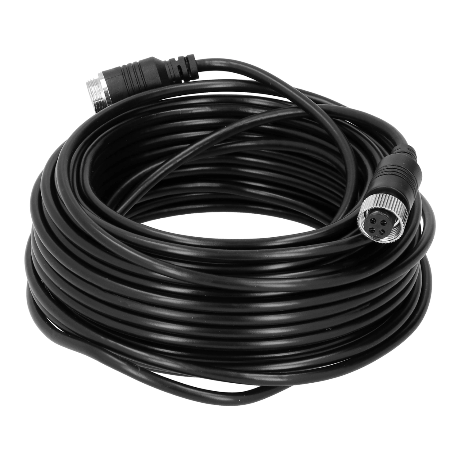 4-Pin Car Camera Cable Portable Anti Interference PVC Video Extension Cord for Auto Truck Bus Monitor(5m 16.4ft )