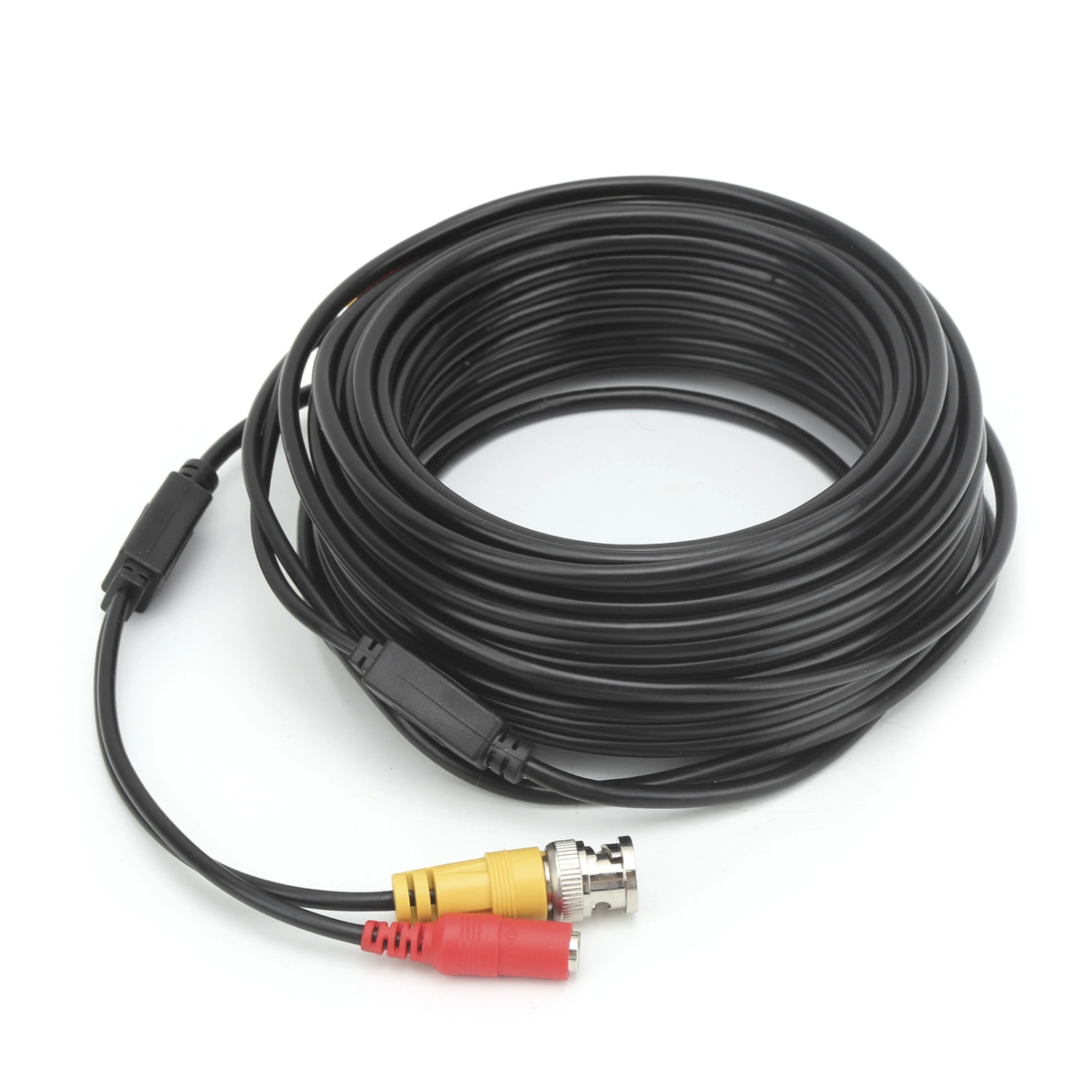 BNC+DC Video Power Cable Security Camera CCTV Wire Cord W Connector Surveillance System(15m 49.2ft )
