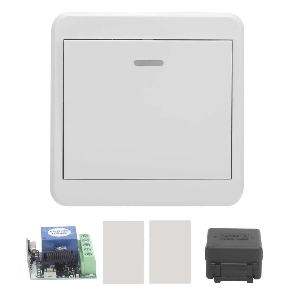 DC12V Door Exit Switch 433MHz Wireless Remote Control Surface Mounted for Access Control System