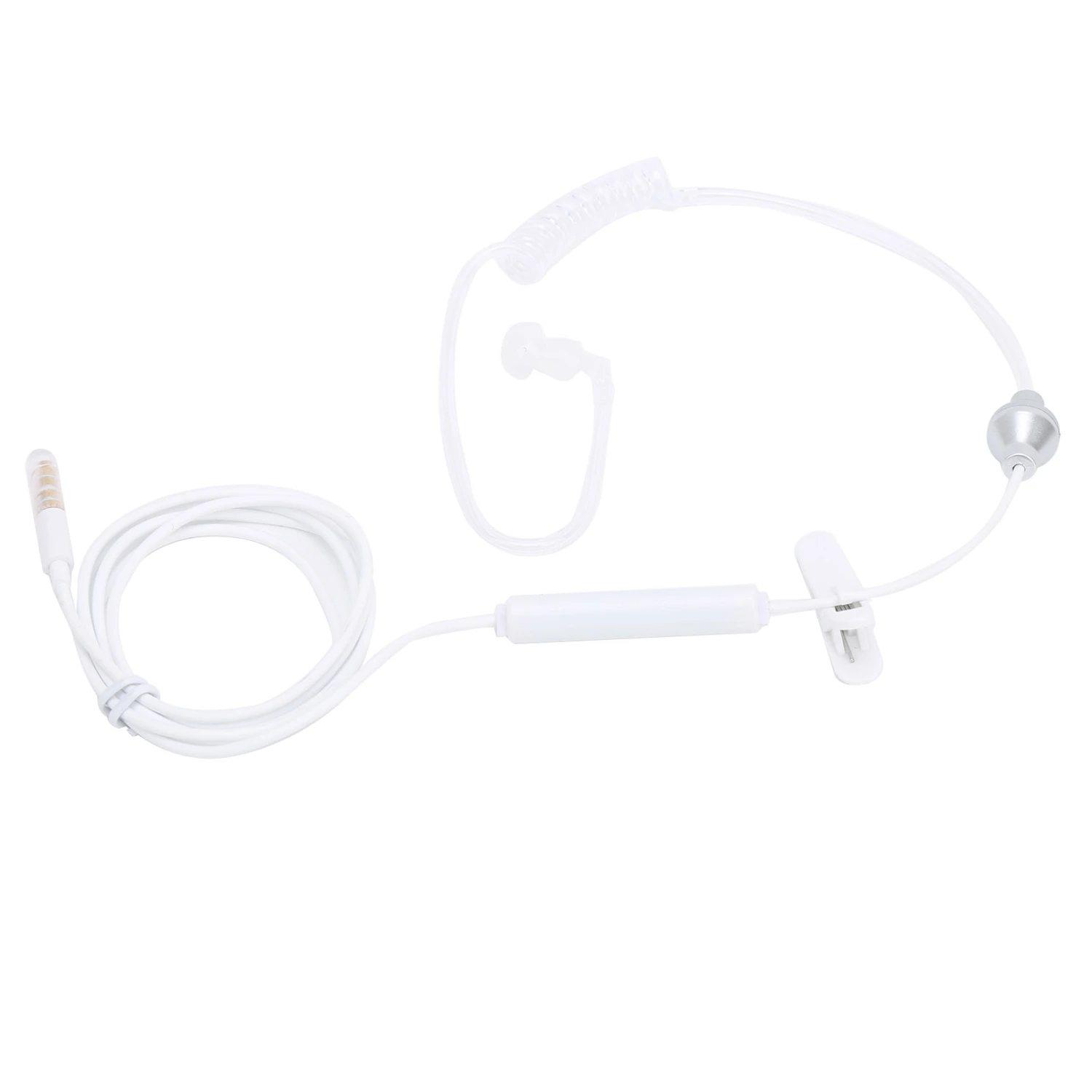 Air Conduit Earphone Single Earbud Spiral Tube Stereo Line Control Type Universal for Smart Phone
