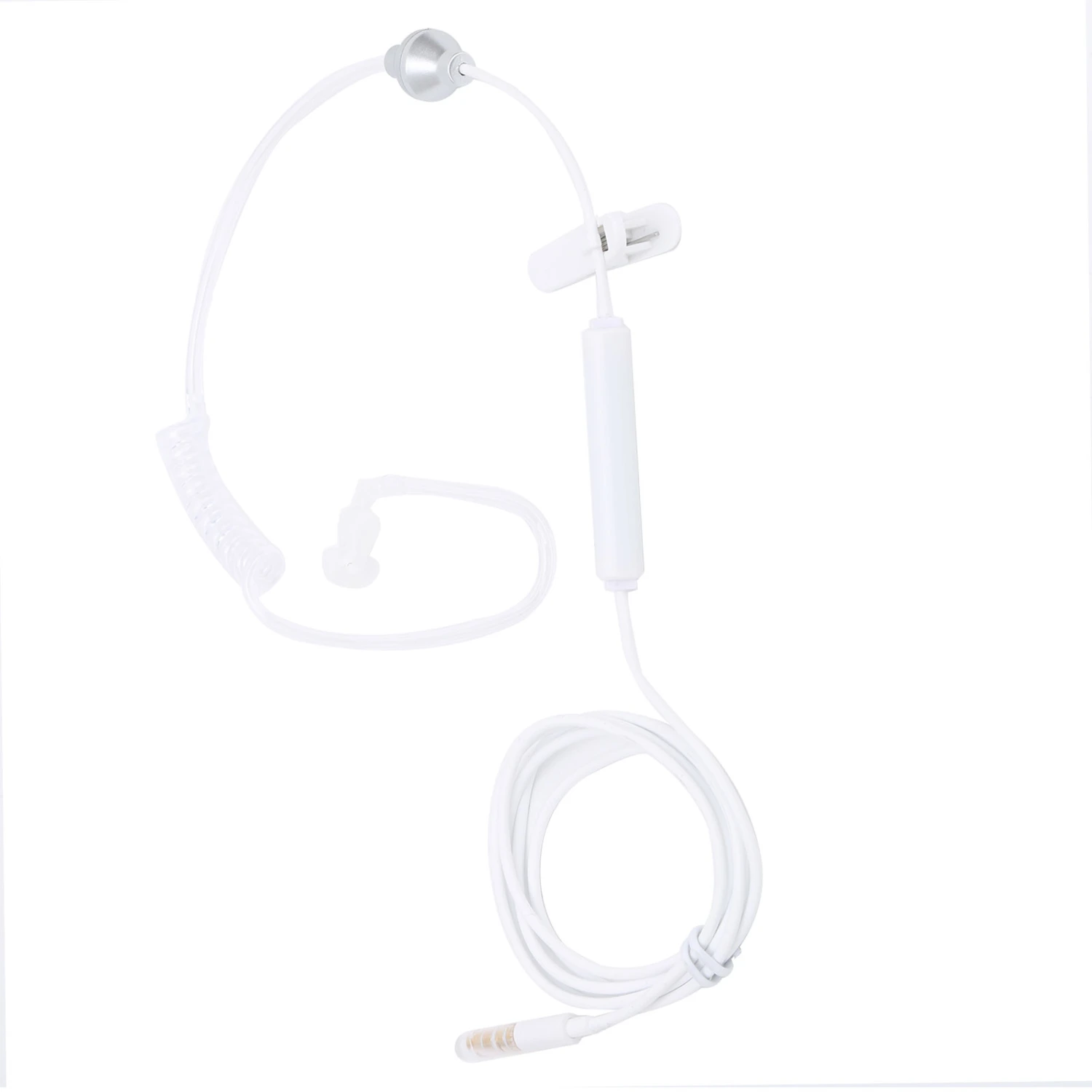 Air Conduit Earphone Single Earbud Spiral Tube Stereo Line Control Type Universal for Smart Phone