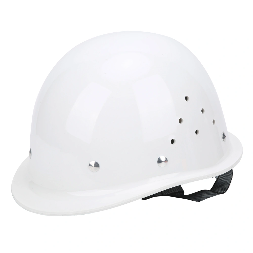 Industrial Helmet with Breathable Holes Protective Hard Hat White for Worker Outdoor Construction Climbing