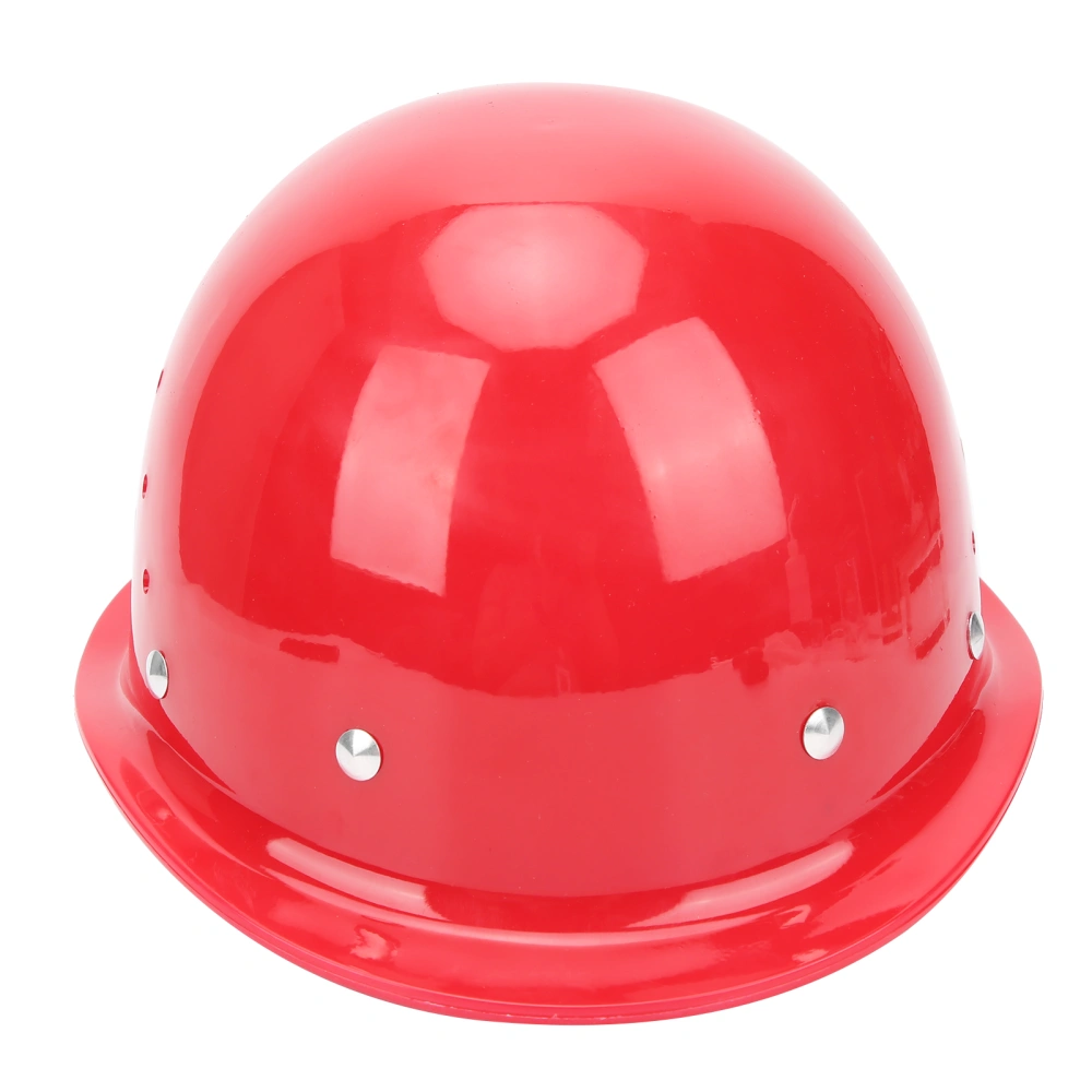 Protective Helmet Hard Cap Industrial Dome Safety Hat Breathable for HighAltitude Operation Red