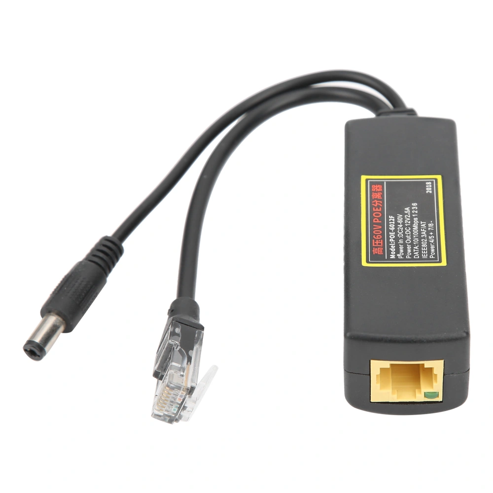 High Pressure 60V POE Splitter for 10/100M Data Transmission Ethernet for Small Network Device