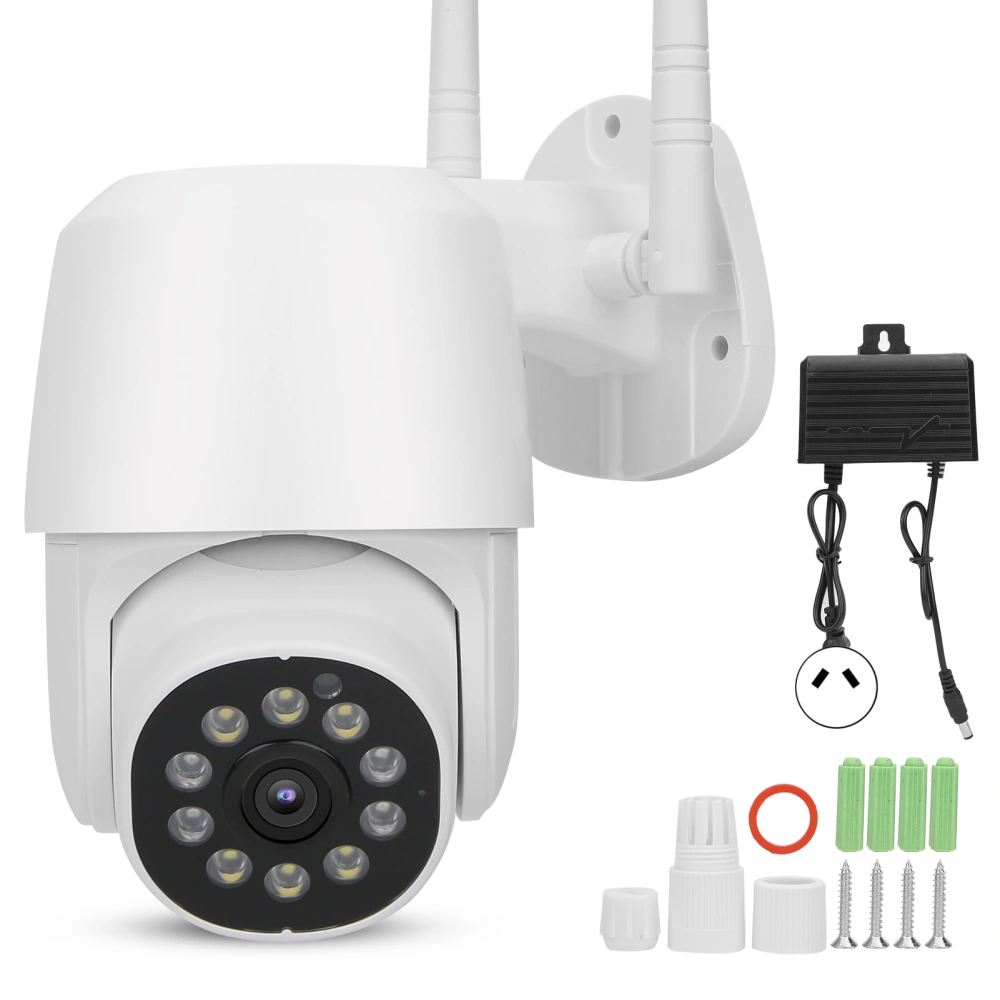 WiFi PTZ Camera 1080P Smart Tracking Full Color Night Vision IRCUT Security CCTV 100240V(AU Plug )