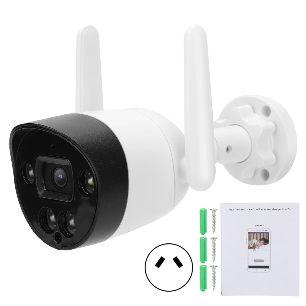 1080P WiFi Camera Motion Detection Infrared Night Vision IP66 Waterproof for Home Security 100-240VAU Plug