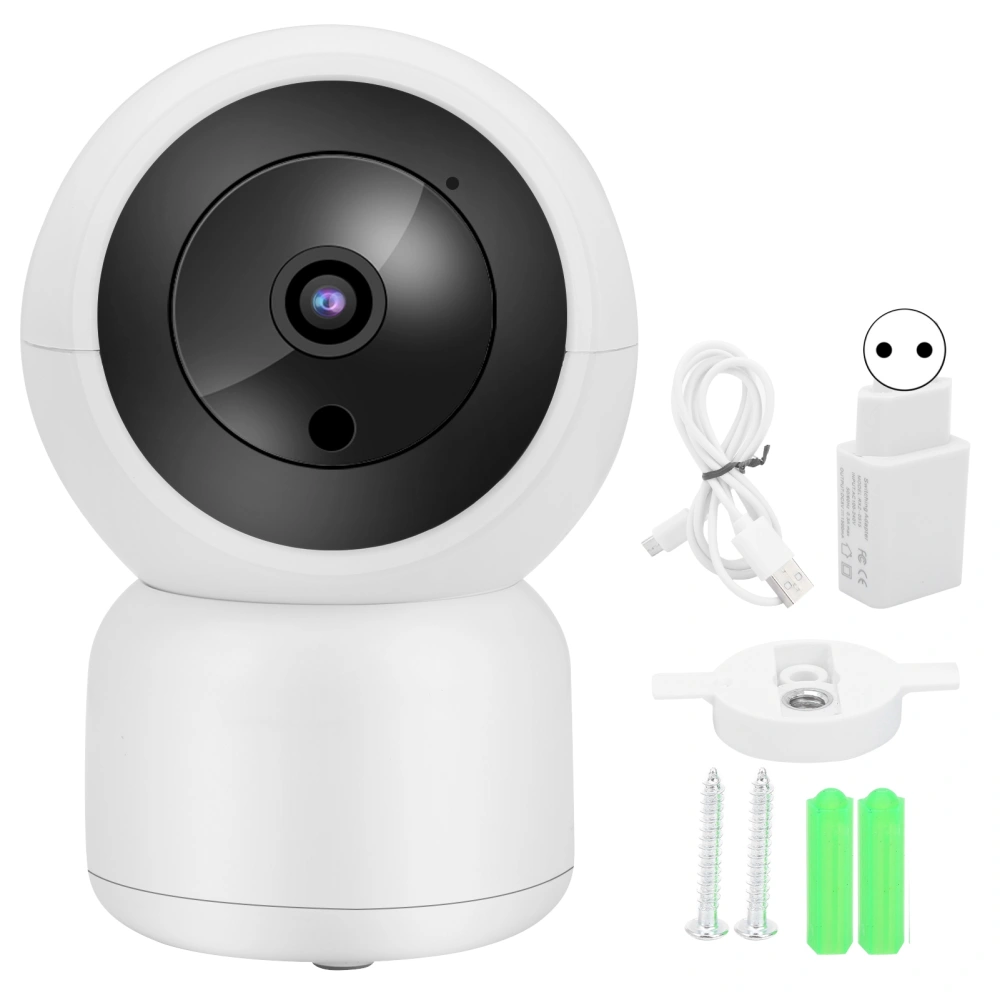 1080P HD WiFi Security Camera 2Way Intercom Motion Detect IRCUT CCTV Night Viewing 100240V(EU Plug )