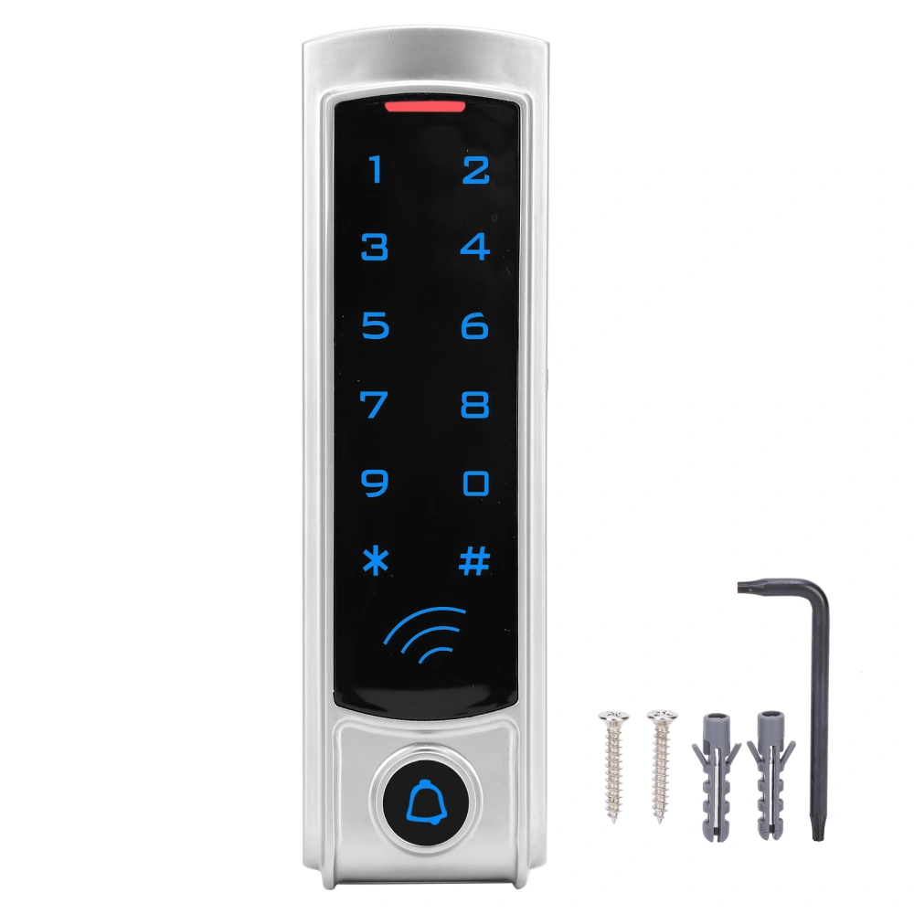 Door Keypad 13.56MHz RFID Wiegand26 Password Card Reader Access Controller with Backlit Keyboard