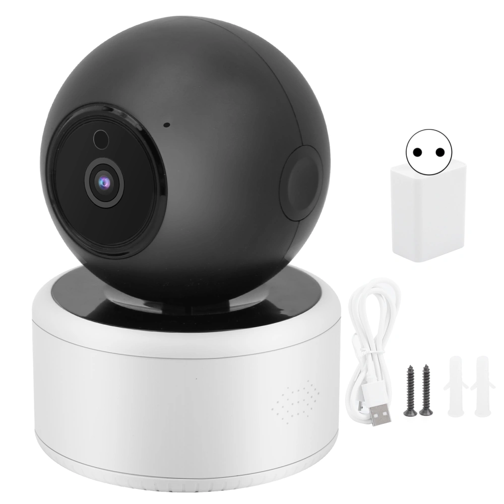 1080P WiFi Camera AI Smart Human Detection Infrared TwoWay Intercom Cam 100240V(EU Plug )