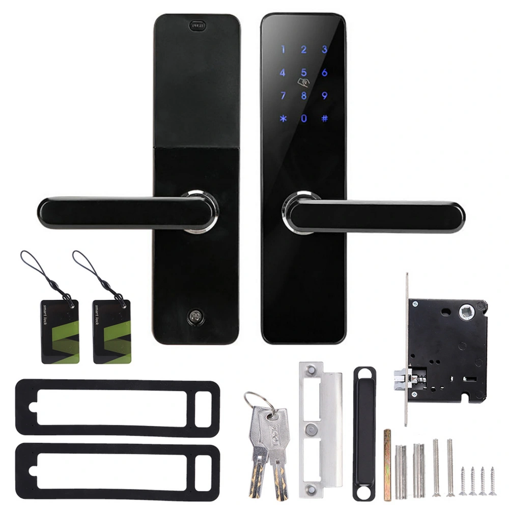 Digital Smart Door Lock APP WIFI Cards Password Keypad for Zinc Alexa for Google Home Voice Control