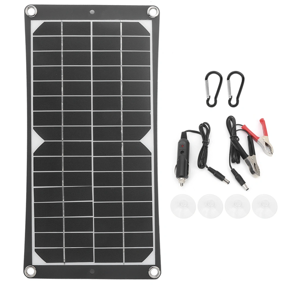 Portable Monocrystalline Solar Panel Flexible USB Port 10W for Outdoor Emergency Charging