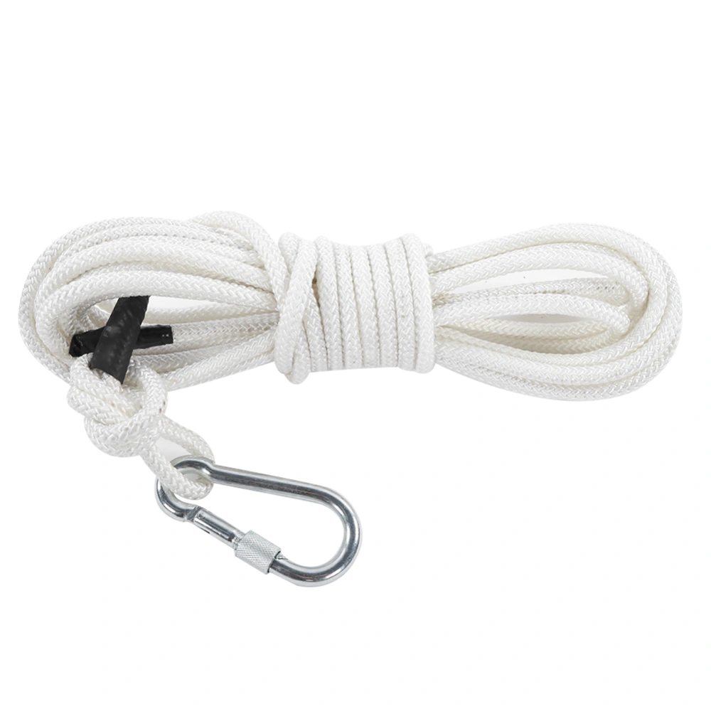 32.8ft 0.3in Survival Safety Auxiliary Rope Lanyard 6‑Strand Cord for Mountaineering Rock Climbing Fire Escape