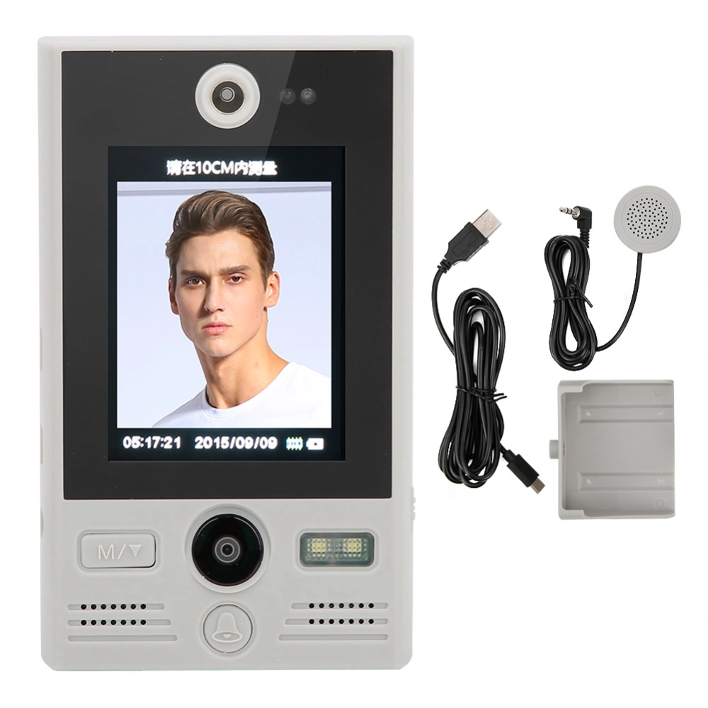 3.2 Inch LCD AI intelligent All In One Machine Temperature Measurement Camera Voice Broadcast Doorbell Access Control System