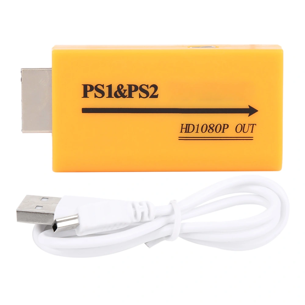 PS1/PS2 to HDMI Video Converter Adapter Output Composite 7x3.5x1.5cm