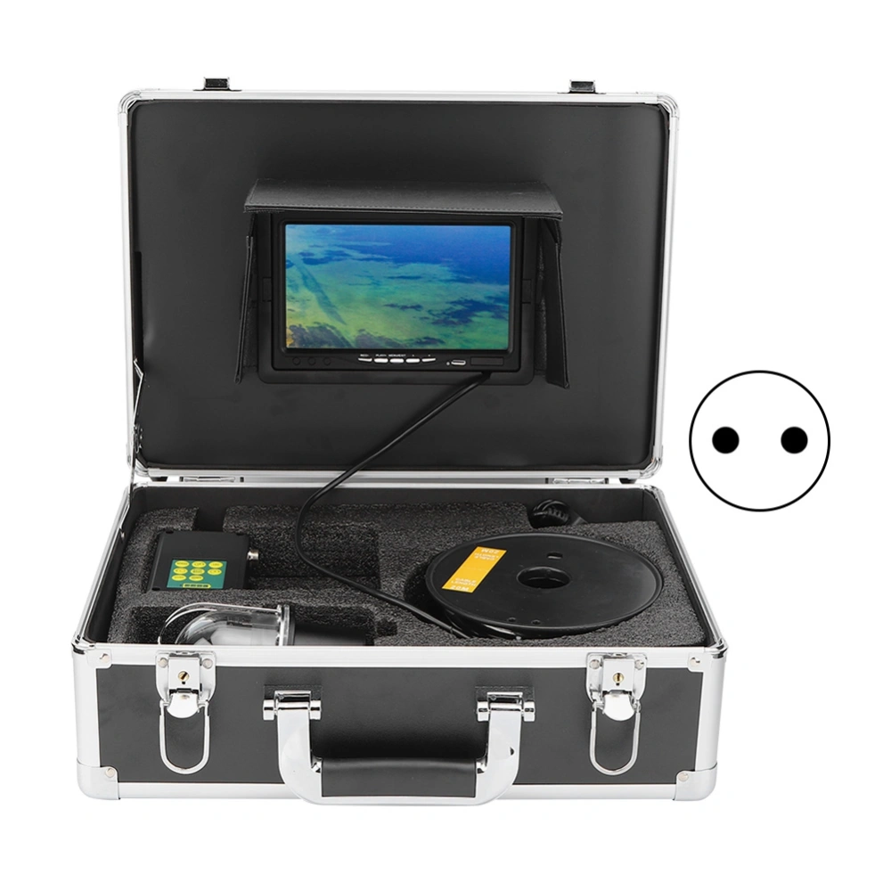 7in TFT LCD Underwater Camera 20LEDs Fish Finder IP68 Waterproof 20m Cable 360° Rotating 100‑240VEU Plug