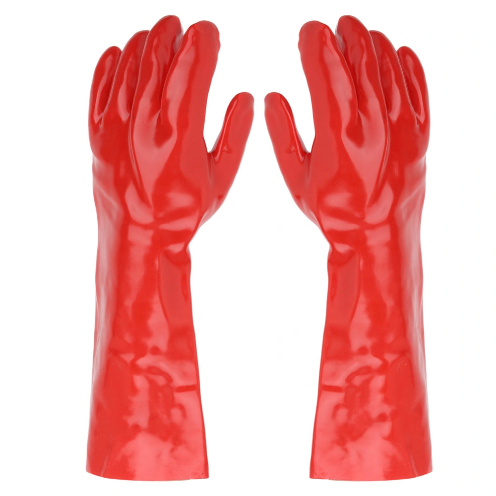 PVC Long Anti-Chemical Gloves Acid Alkali Oil Resistant Hands Protector for Industry Laboratory