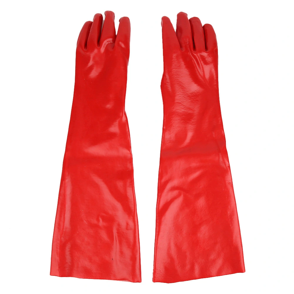 Long Anti-Chemical Gloves PVC Acid Alkali Oil Resistant Coldproof Hands Protector for Industry Laboratory