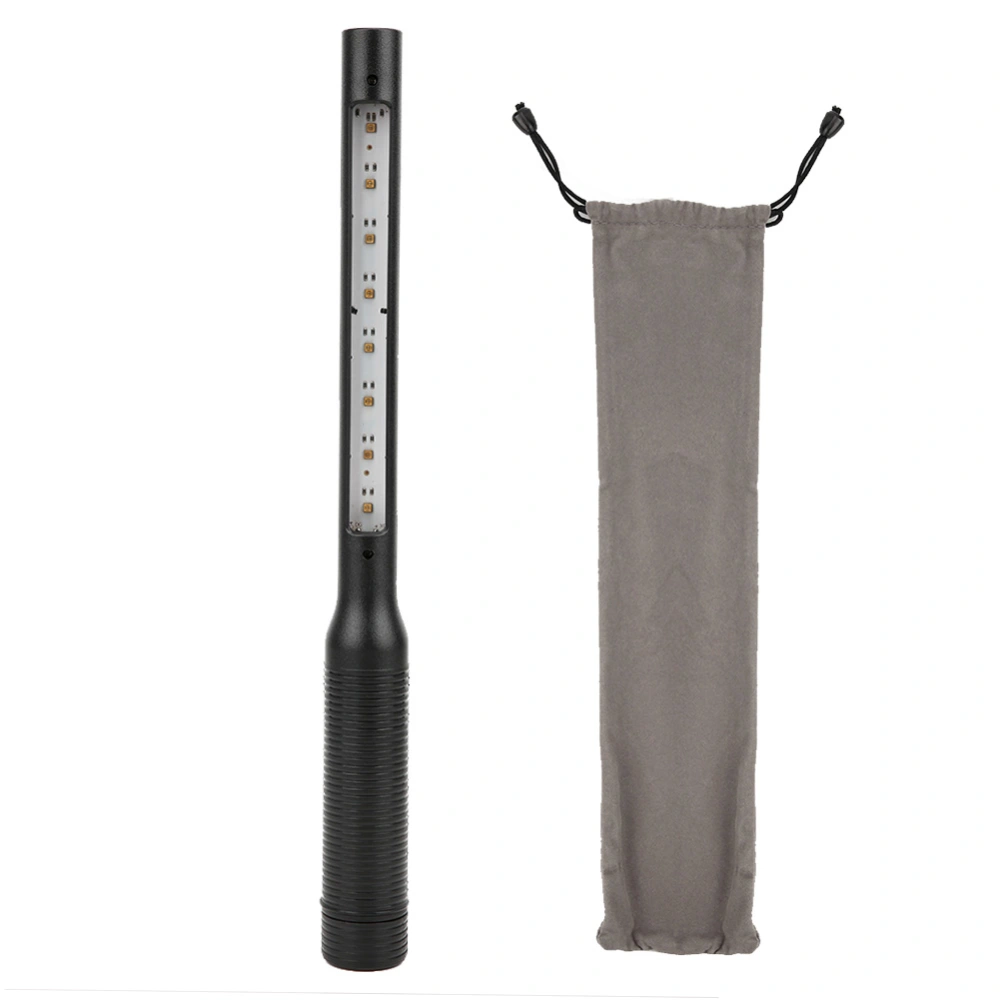 Portable Handheld Ultraviolet Light 2-Core Germicidal Lamp Stick High Efficiency for Car HomeBlack