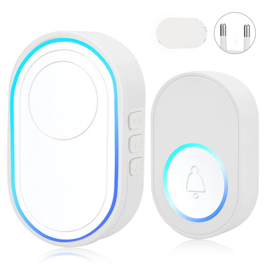 Smart Wireless Doorbell Ding Dong Ring Ringtone Alarm for Home Security Entry 110‑240V