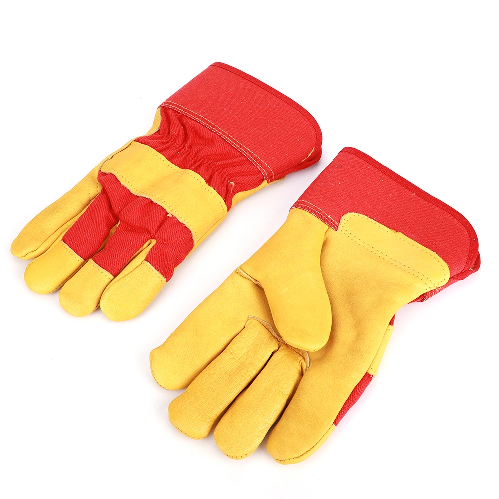 Thickening Cowhide Warm Ski Gloves Protective Hand Glove Low Temperature Resistant for Refrigeratory Outdoor Autumn Winter