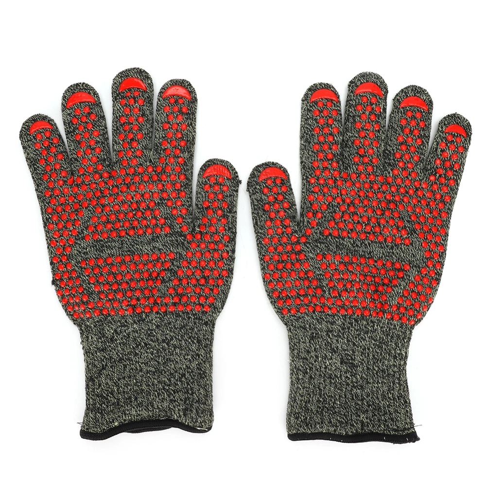 800 ° C High Temperature Resistant Gloves Flame Retardant Hands Protection for BBQ Microwave Oven