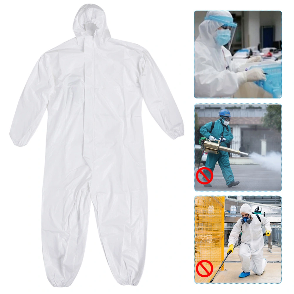 Disposable Protection Suit Hooded Coverall Full Body Safety Clothing Men Women Unisex2XL