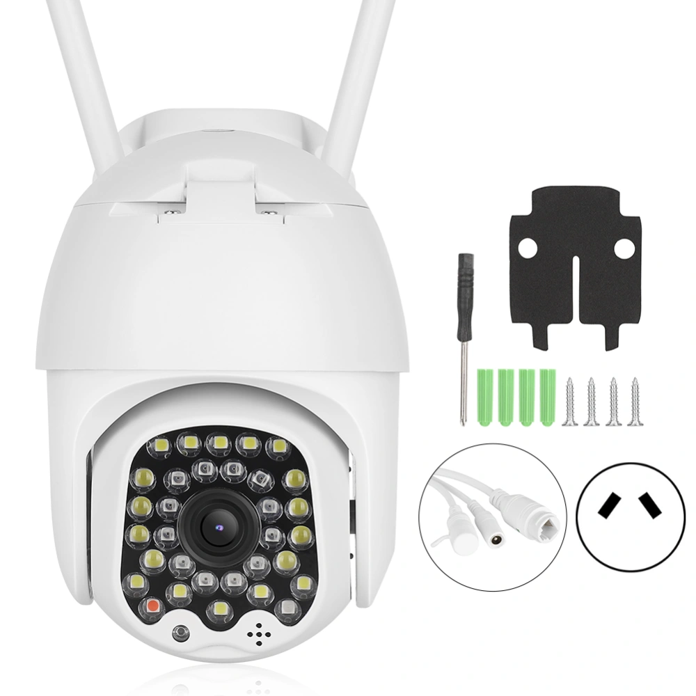 1080P HD Dome Camera Waterproof Outdoor WiFi CCTV with 32 Lights Surveillance System 110-240VAU Plug