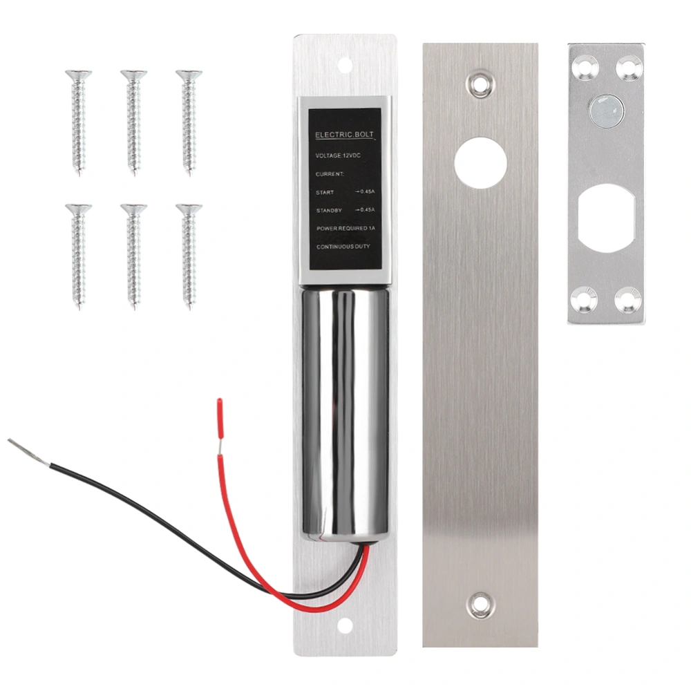 DC12V 2 Wire Time Delay Low Temperature Electric Bolt Lock Security Access Control System