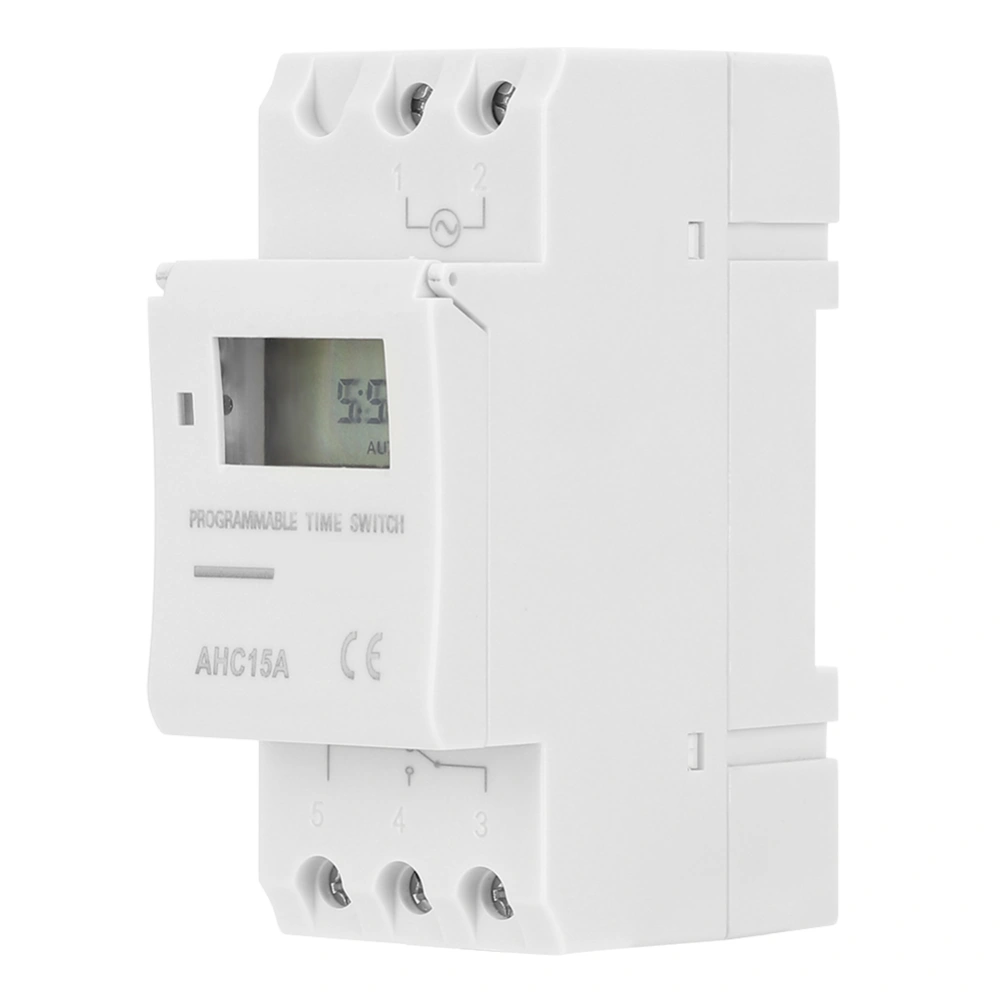 Weekly Timer Switch Microcomputer On Off Control LCD Display Time RelayAC220V